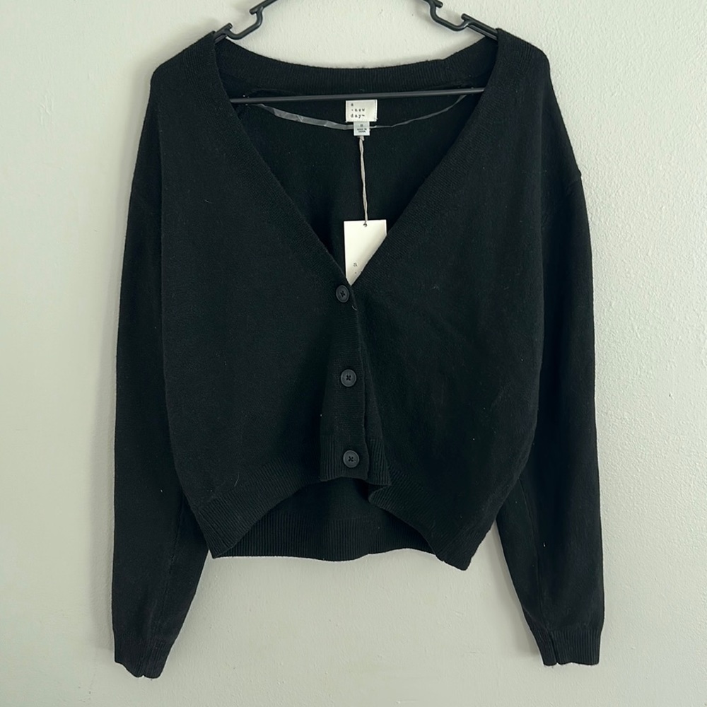 Women's Size S Button Up jacket A New Day Black CLOSE OUT DISCOUNTED Luxary